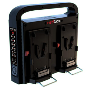 HEDBOX RP-DC200V – Kompaktes V-Mount Ladegerät & Netzteil für Profis